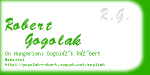 robert gogolak business card